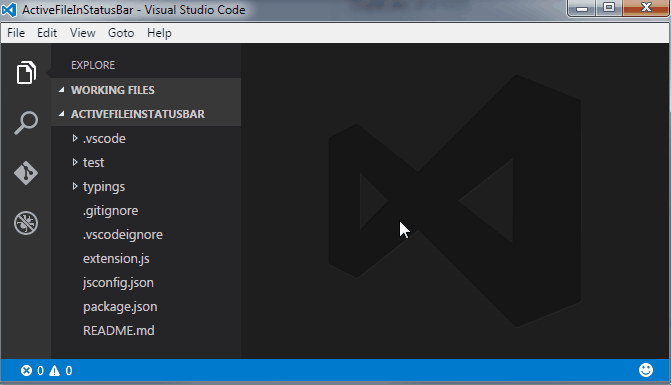 Active File In StatusBar